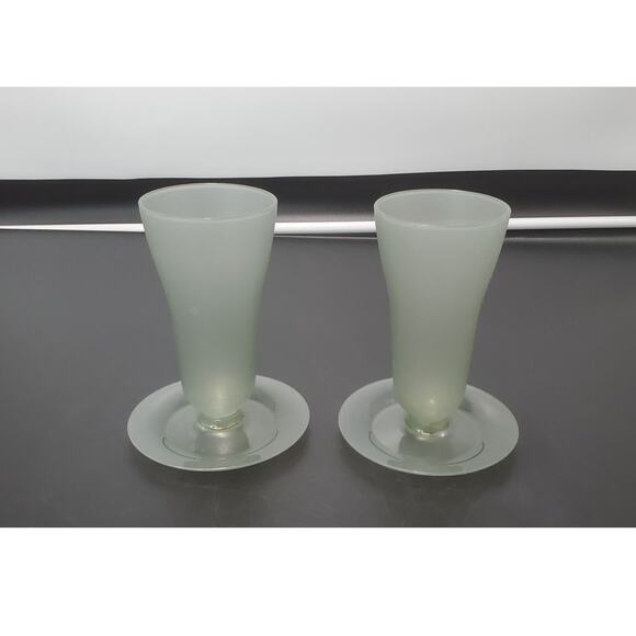 Vintage Tupperware Dessert Dishs, (Set of 2)  w/Base NO LIDS - Picture 1 of 6
